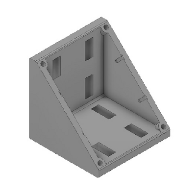 MODULAR SOLUTIONS GUSSET BRACKET 90MM X 90MM WITH STAINLESS STEEL HARDWARE REINFORCEMENT ANGLE
